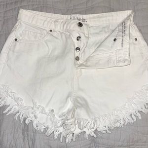Wild Fable White denim distressed shorts